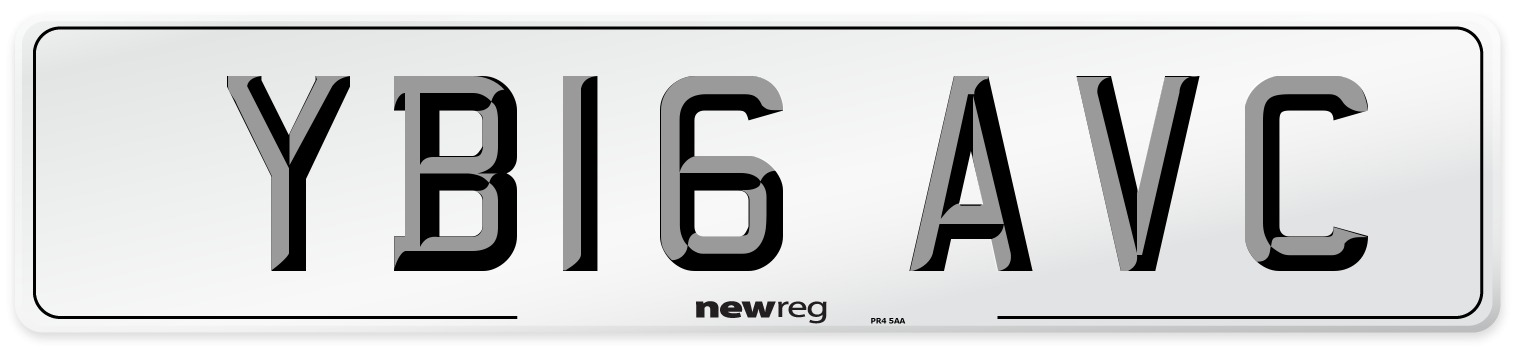 YB16 AVC Number Plate from New Reg